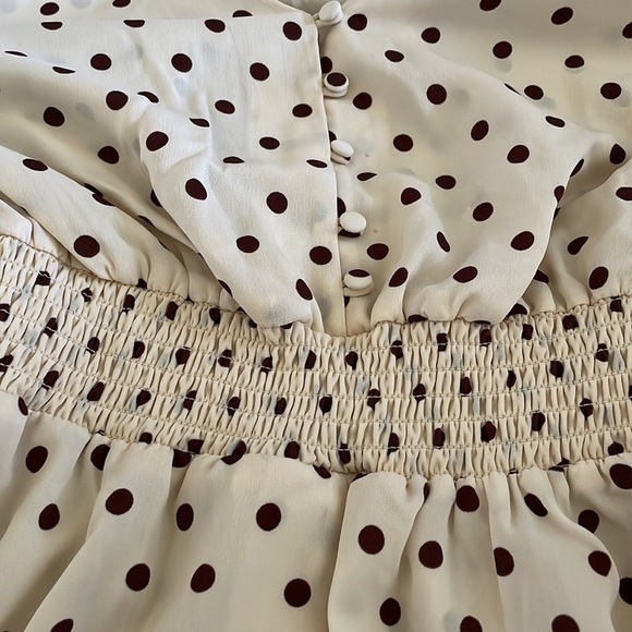 Steve Madden♥️BB Dakota long sleeve smoked mini dress size (medium) - Picture 6 of 7